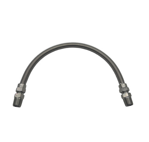 Flexible Stainless Steel Gas Connector Hose, 18"