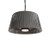 Eurofase Vellura EFH0139 charcoal grey 1500W ceiling-mounted pendant patio heater and accent lamp