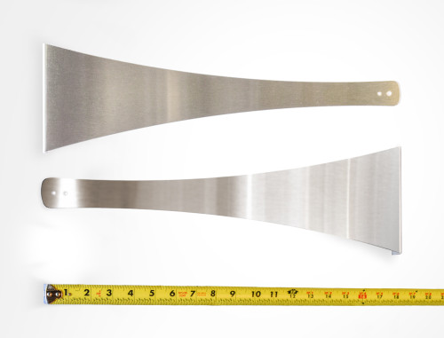 5½" x 18" Brackets, pair, for Infratech C and W Series Heaters, Stainless Steel (Alfresco Heating)