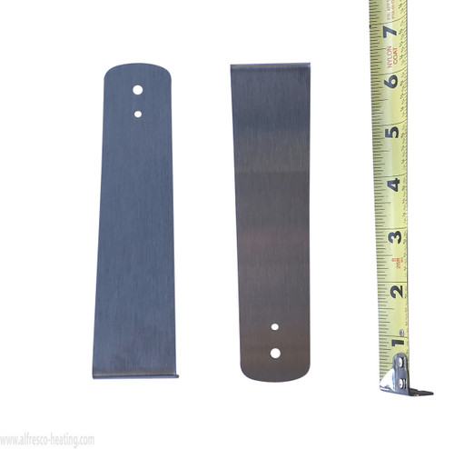 1½" x 6" Brackets, pair, for Infratech Heaters, Stainless Steel (Alfresco Heating)