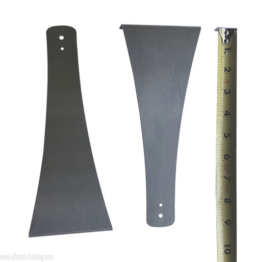 3½" x 9" Brackets, pair, for Infratech C and W Series Heaters, Stainless Steel (Alfresco Heating)