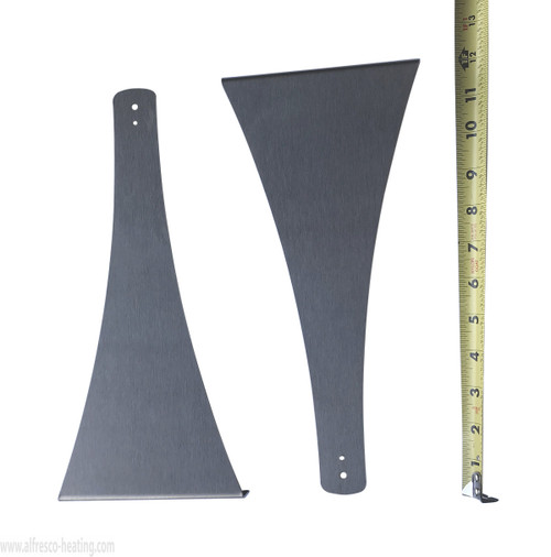 5½" x 12" Brackets, pair, for Infratech C and W Series Heaters, Stainless Steel (Alfresco Heating)