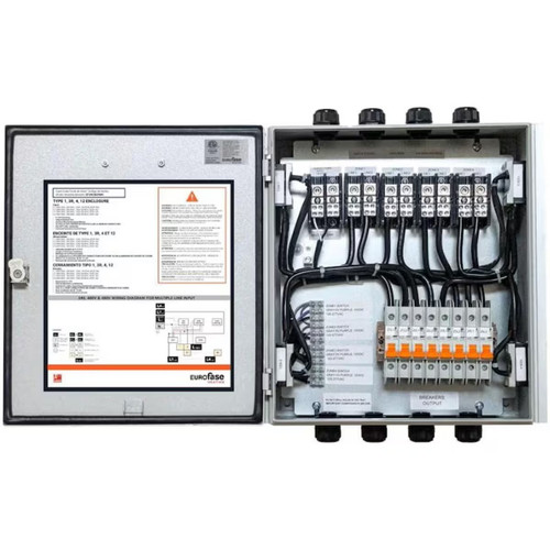Eurofase EFCB24M4 4 Zone 120V to 240V Contactor Box
