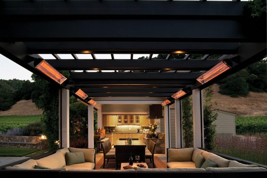 Overhead Electric Outdoor Patio Heater - The heating solution trusted by Napa and Sonoma wineries