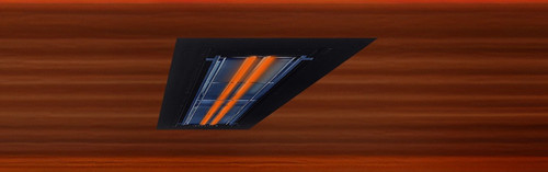 Black on Black Infratech Ceiling Recess Kit & Heater