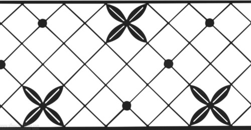 Traditional Motif, Black, Close Up