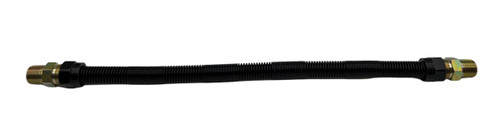 Quiet Flex Gas Connector, Flexible Gas Hose, Black, 16"