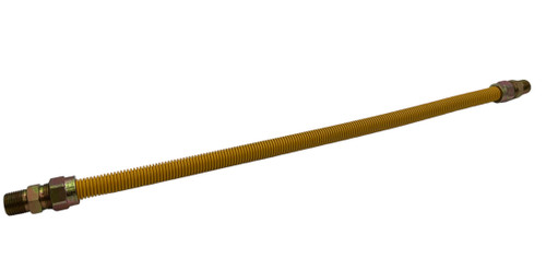 Flexible Gas Connector, Yellow, 24"