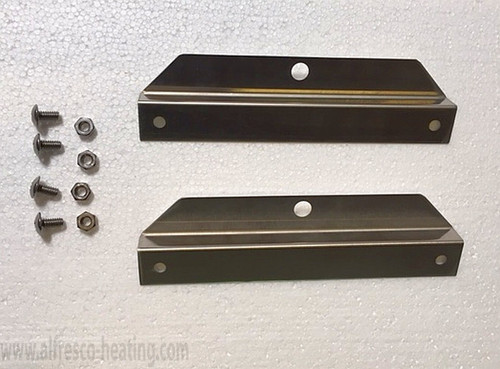 Pair S Brackets, Stainless, SunPak, 32041-2