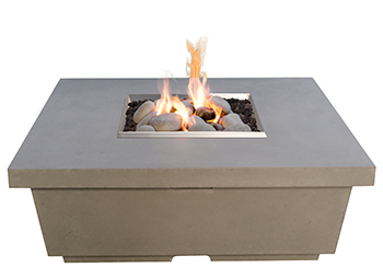 American Fyre Contempo Chat Height, Square Firetable,784-SM-11-M2xC (*Smoke Color)