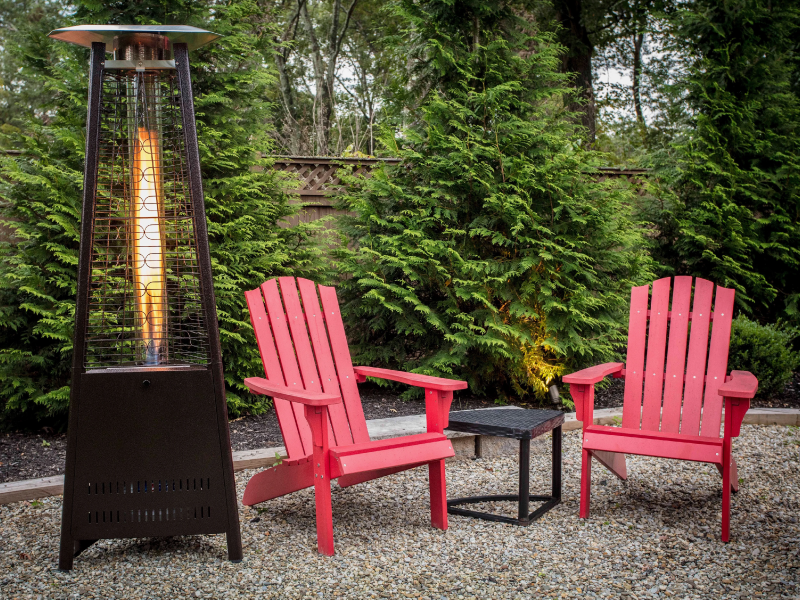 Upright Portable & Permanent Patio Heaters - Ultra-slim electric heating with nearly invisible design