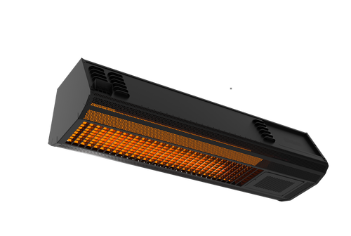 supremeSchwank black overhead gas patio heater, model 2313